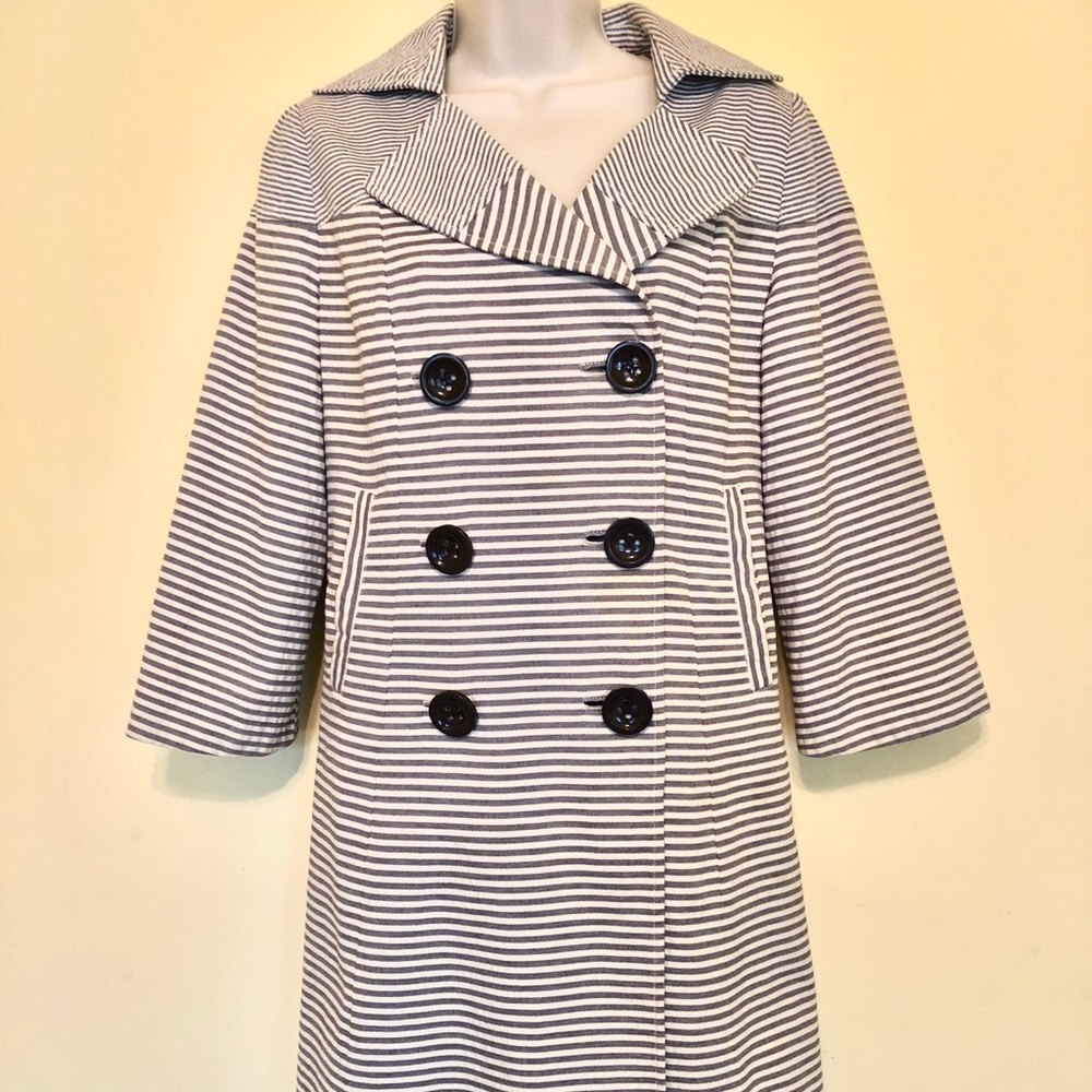 Anthropologie elevenses pea coat blazer